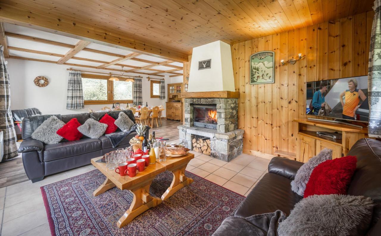 Chalet Himalaya , 10 Person Chalet With 5 Ensuite Bedrooms And Outdoor Jacuzzi In Meribel Centre Kültér fotó